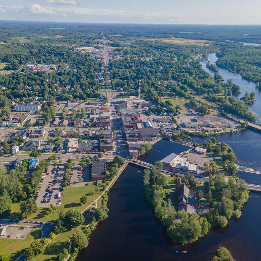 Potsdam, NY aerial tour